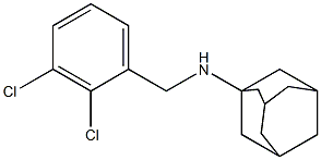 N-[(2,3-dichlorophenyl)methyl]adamantan-1-amine 구조식 이미지