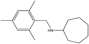 N-[(2,4,6-trimethylphenyl)methyl]cycloheptanamine 구조식 이미지