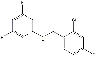 N-[(2,4-dichlorophenyl)methyl]-3,5-difluoroaniline 구조식 이미지