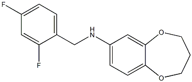 N-[(2,4-difluorophenyl)methyl]-3,4-dihydro-2H-1,5-benzodioxepin-7-amine 구조식 이미지