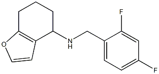 N-[(2,4-difluorophenyl)methyl]-4,5,6,7-tetrahydro-1-benzofuran-4-amine 구조식 이미지