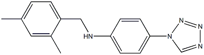 N-[(2,4-dimethylphenyl)methyl]-4-(1H-1,2,3,4-tetrazol-1-yl)aniline 구조식 이미지