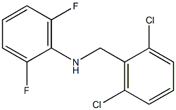 N-[(2,6-dichlorophenyl)methyl]-2,6-difluoroaniline 구조식 이미지