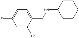 N-[(2-bromo-4-fluorophenyl)methyl]cyclohexanamine Structure