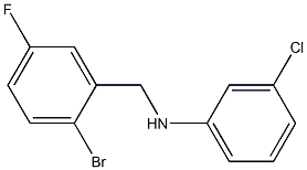 N-[(2-bromo-5-fluorophenyl)methyl]-3-chloroaniline 구조식 이미지