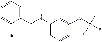 N-[(2-bromophenyl)methyl]-3-(trifluoromethoxy)aniline 구조식 이미지