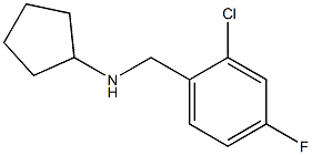 N-[(2-chloro-4-fluorophenyl)methyl]cyclopentanamine Structure