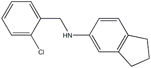 N-[(2-chlorophenyl)methyl]-2,3-dihydro-1H-inden-5-amine 구조식 이미지