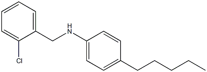 N-[(2-chlorophenyl)methyl]-4-pentylaniline 구조식 이미지