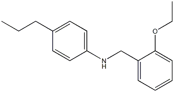 N-[(2-ethoxyphenyl)methyl]-4-propylaniline Structure