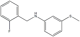 N-[(2-fluorophenyl)methyl]-3-(methylsulfanyl)aniline 구조식 이미지