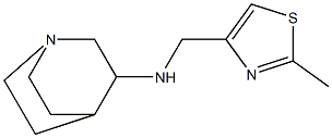 N-[(2-methyl-1,3-thiazol-4-yl)methyl]-1-azabicyclo[2.2.2]octan-3-amine Structure