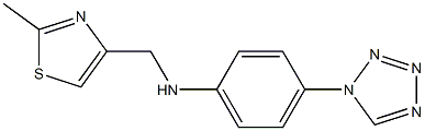 N-[(2-methyl-1,3-thiazol-4-yl)methyl]-4-(1H-1,2,3,4-tetrazol-1-yl)aniline 구조식 이미지