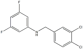 N-[(3,4-dichlorophenyl)methyl]-3,5-difluoroaniline 구조식 이미지