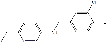 N-[(3,4-dichlorophenyl)methyl]-4-ethylaniline 구조식 이미지
