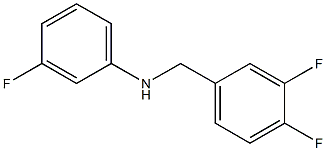 N-[(3,4-difluorophenyl)methyl]-3-fluoroaniline Structure