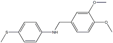 N-[(3,4-dimethoxyphenyl)methyl]-4-(methylsulfanyl)aniline 구조식 이미지