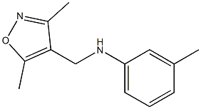 N-[(3,5-dimethyl-1,2-oxazol-4-yl)methyl]-3-methylaniline 구조식 이미지