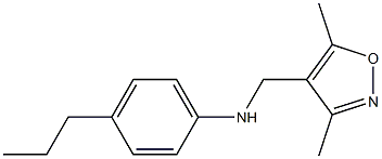 N-[(3,5-dimethyl-1,2-oxazol-4-yl)methyl]-4-propylaniline Structure