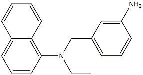 N-[(3-aminophenyl)methyl]-N-ethylnaphthalen-1-amine 구조식 이미지