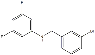 N-[(3-bromophenyl)methyl]-3,5-difluoroaniline 구조식 이미지