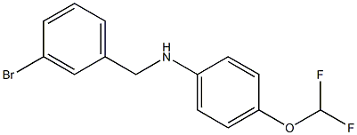 N-[(3-bromophenyl)methyl]-4-(difluoromethoxy)aniline 구조식 이미지