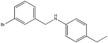 N-[(3-bromophenyl)methyl]-4-ethylaniline 구조식 이미지