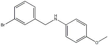 N-[(3-bromophenyl)methyl]-4-methoxyaniline 구조식 이미지