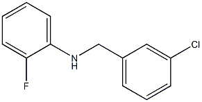 N-[(3-chlorophenyl)methyl]-2-fluoroaniline 구조식 이미지