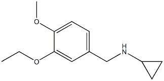 N-[(3-ethoxy-4-methoxyphenyl)methyl]cyclopropanamine 구조식 이미지