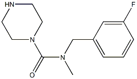 N-[(3-fluorophenyl)methyl]-N-methylpiperazine-1-carboxamide 구조식 이미지