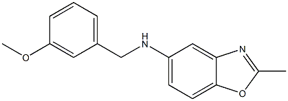 N-[(3-methoxyphenyl)methyl]-2-methyl-1,3-benzoxazol-5-amine 구조식 이미지