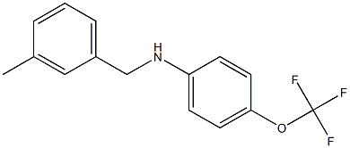 N-[(3-methylphenyl)methyl]-4-(trifluoromethoxy)aniline 구조식 이미지