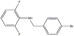 N-[(4-bromophenyl)methyl]-2,6-difluoroaniline 구조식 이미지