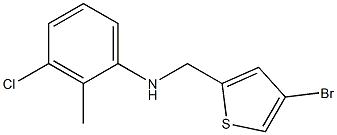 N-[(4-bromothiophen-2-yl)methyl]-3-chloro-2-methylaniline 구조식 이미지