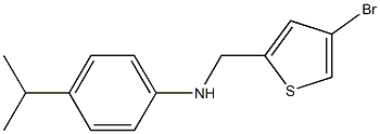 N-[(4-bromothiophen-2-yl)methyl]-4-(propan-2-yl)aniline 구조식 이미지