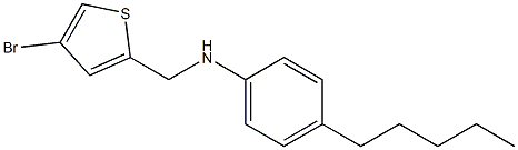 N-[(4-bromothiophen-2-yl)methyl]-4-pentylaniline Structure