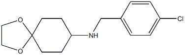 N-[(4-chlorophenyl)methyl]-1,4-dioxaspiro[4.5]decan-8-amine Structure