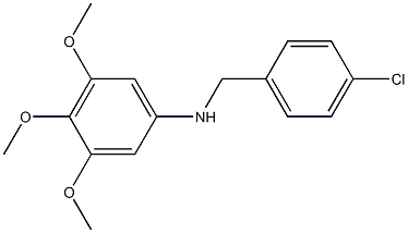 N-[(4-chlorophenyl)methyl]-3,4,5-trimethoxyaniline Structure