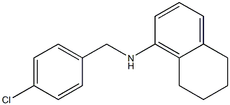 N-[(4-chlorophenyl)methyl]-5,6,7,8-tetrahydronaphthalen-1-amine 구조식 이미지