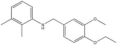 N-[(4-ethoxy-3-methoxyphenyl)methyl]-2,3-dimethylaniline 구조식 이미지