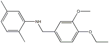 N-[(4-ethoxy-3-methoxyphenyl)methyl]-2,5-dimethylaniline 구조식 이미지