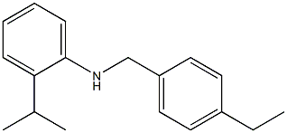 N-[(4-ethylphenyl)methyl]-2-(propan-2-yl)aniline 구조식 이미지