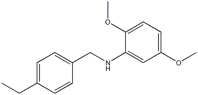 N-[(4-ethylphenyl)methyl]-2,5-dimethoxyaniline 구조식 이미지