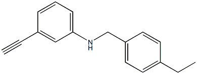 N-[(4-ethylphenyl)methyl]-3-ethynylaniline Structure
