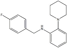 N-[(4-fluorophenyl)methyl]-2-(piperidin-1-yl)aniline 구조식 이미지