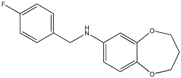 N-[(4-fluorophenyl)methyl]-3,4-dihydro-2H-1,5-benzodioxepin-7-amine Structure