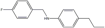 N-[(4-fluorophenyl)methyl]-4-propylaniline 구조식 이미지