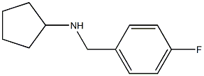 N-[(4-fluorophenyl)methyl]cyclopentanamine 구조식 이미지