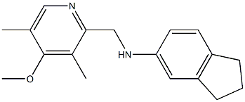 N-[(4-methoxy-3,5-dimethylpyridin-2-yl)methyl]-2,3-dihydro-1H-inden-5-amine Structure